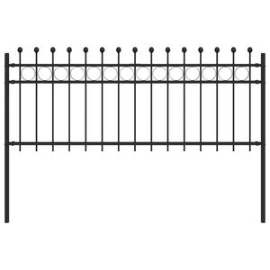 vidaXL Ogrodzenie Ring TILBURG 200 x 80 cm Stal malowana proszkowo