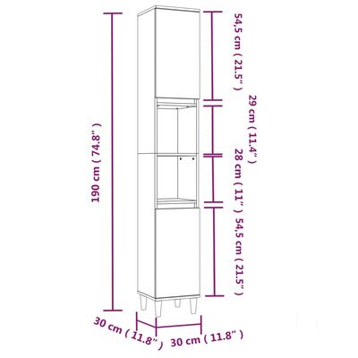 vidaXL 3-częściowy zestaw mebli łazienkowych, szarość betonu