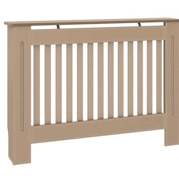 vidaXL Pokrywa Grzejnika 2 pcs Brązowy 112 x 19 x 81,5 cm