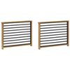 vidaXL Moduł podłokietnik&oacute;w 2 pcs Biały 80 x 6 x 61 cm