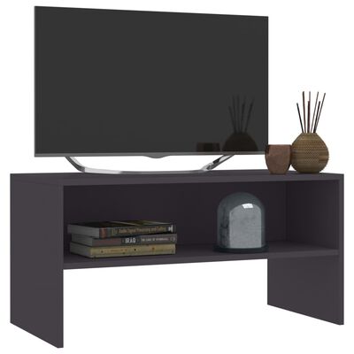 vidaXL Szafka pod TV, szara, 80x40x40 cm, materiał drewnopochodny