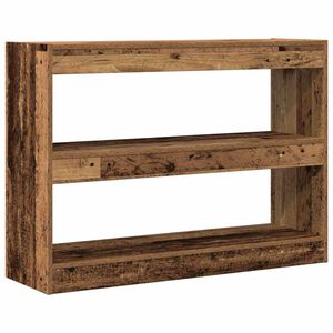 vidaXL P&oacute;łka na książki Stare drewno 100 x 30 x 72 cm