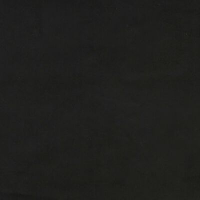 vidaXL Materac kieszeniowy, czarny, 80x200x20 cm, aksamit