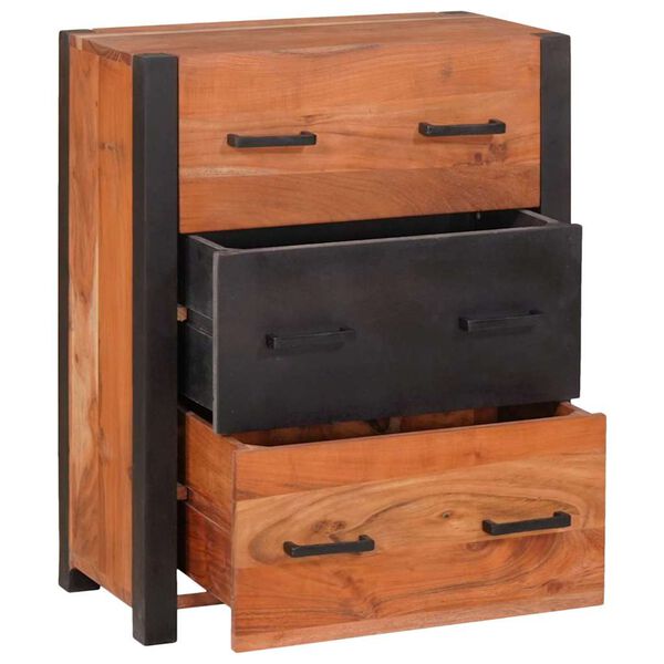 vidaXL Bufet 3 pcs Brązowy 110 x 30 x 75 cm Lite drewno akacjowe