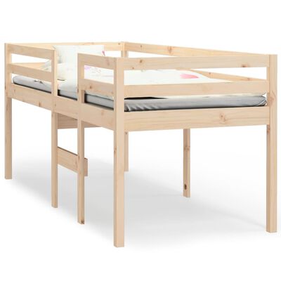 vidaXL Wysokie łóżko, 80x200 cm, lite drewno sosnowe