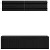 vidaXL Jednostki telewizyjne 6 pcs Czarny dąb Materiał drewnopochodny