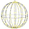 vidaXL Piłka 160 LED Ciepła biel 50,5 x 50,5 x 52 cm Metal