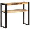 vidaXL Stolik typu konsola, 90 x 30 x 75 cm, surowe drewno mango
