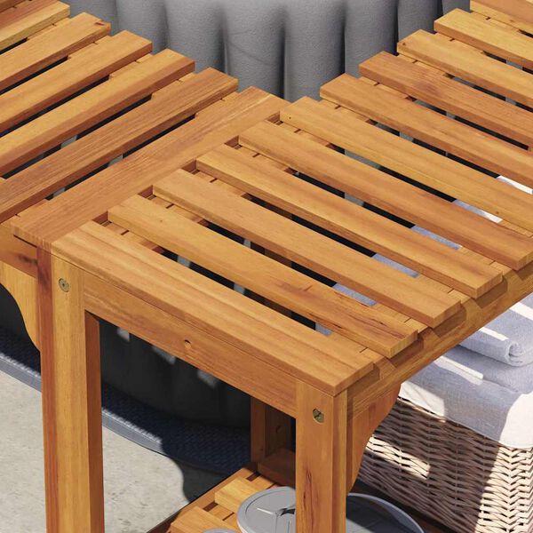 vidaXL Kwadratowa Osłona na Zewnątrz do Gorącej Wanny 230 x 230 cm