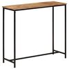 vidaXL Stolik konsolowy, 80x30x74 cm, lite drewno mango i żelazo