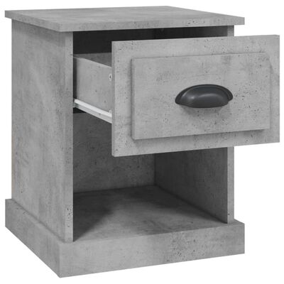 vidaXL Szafka nocna, szarość betonu, 39x39x47,5 cm