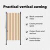 vidaXL Roleta zewnętrzna, pomarańczowo-biała, 120x270 cm