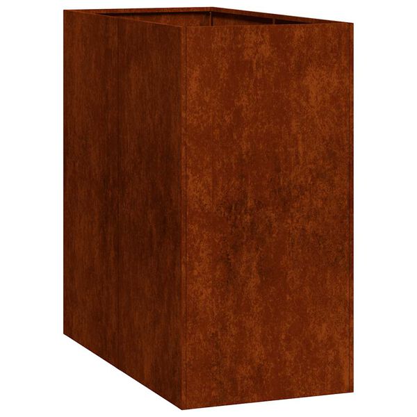 vidaXL Doniczka Rusty 40x80x80 cm Stal nierdzewna