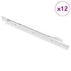 vidaXL Prowadnica szuflady 12 szt. Biały 350 mm Stal