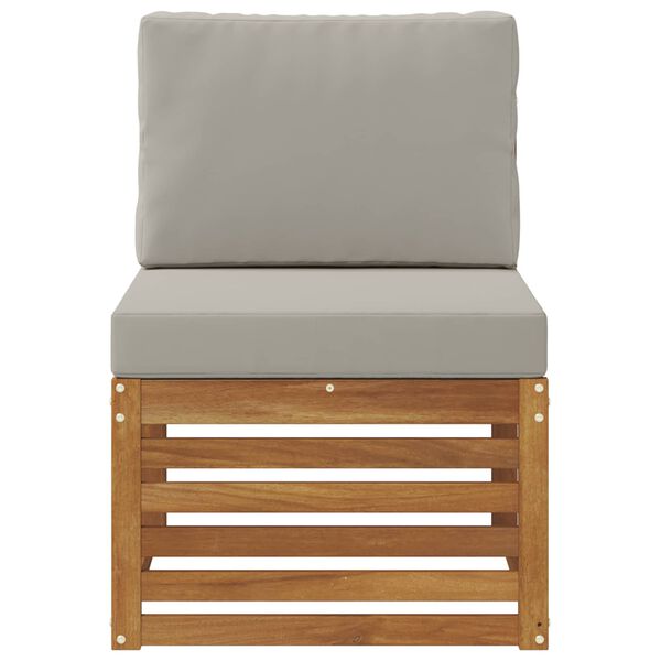 vidaXL Środkowa sofa ogrodowa Lite Drewno Akacji Naturalny