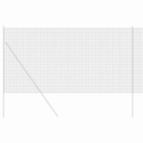 vidaXL Spawana siatka ogrodzeniowa Szary 1.4 x 10 m