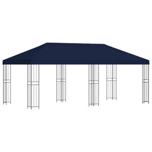 vidaXL Altana z bokami 6 x 3 m niebieski Poliester i Stal 190