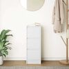 vidaXL Komoda Biała 29,5x34x76 cm Drewno klejone