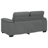 vidaXL Sofa 2-osobowa Ciemnoszara 160x81x84 cm Tkanina