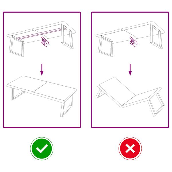 vidaXL Blat stołu, 140x60x(2-6) cm, surowe lite drewno dębowe