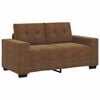 vidaXL Sofa 3 pcs Brązowy 221 x 80 x 80 cm Tkanina lniana