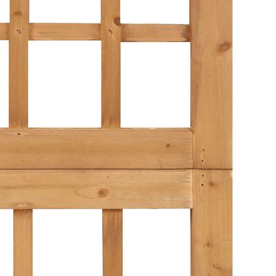 vidaXL Parawan pokojowy 5-panelowy/trejaż, drewno jodłowe, 201,5x180cm