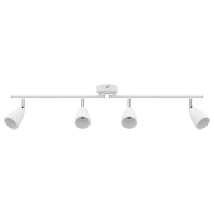 vidaXL Reflektor sufitowy Biały 70 x 12,5 x 10,5 cm Metal