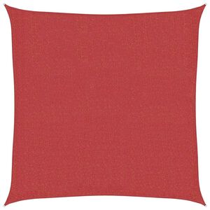 vidaXL Żagiel przeciwsłoneczny, 160 g/m&sup2;, czerwony, 2x2 m, HDPE
