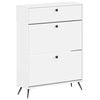 vidaXL Szafka na buty BREDA 78 x 24 x 103 cm Drewno inżynieryjne Biały