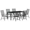 vidaXL Zestaw do jadalni w ogrodzie 7 pcs Antracyt