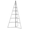 vidaXL Metalowa choinka świąteczna, do dekoracji, czarna, 140 cm