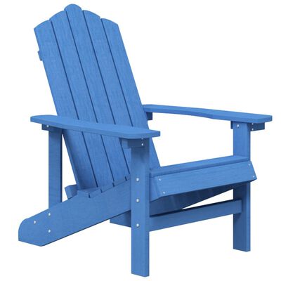 vidaXL Krzesła ogrodowe Adirondack, 2 szt., HDPE, niebieskie
