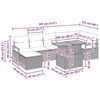 vidaXL Zestaw Sof na Ogr&oacute;d z przechowywaniem 8 pcs Czarny Polirattan