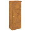 vidaXL Skrzynka na przesyłki z drzwiami Rdzawy 44,5 x 29 x 110,5 cm