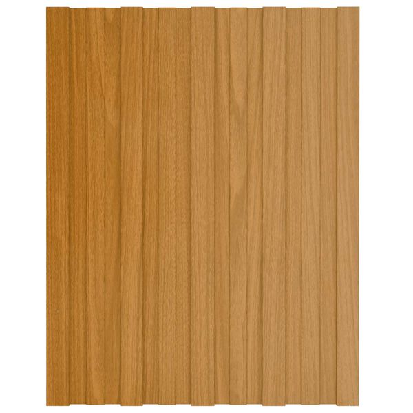 vidaXL Panel dachowy 12 pcs Naturalny 60 x 45 cm Stal galwanizowana
