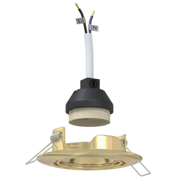 vidaXL Reflektor 6 pcs złoty 9 x 9 x 2.5 cm Metal