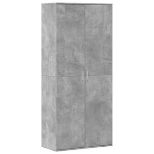 vidaXL Szafka na buty, szarość betonu, 80x39x178 cm