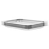 vidaXL Pojemniki gastronomiczne 4 szt., GN 1/1, 20 mm, stal nierdzewna