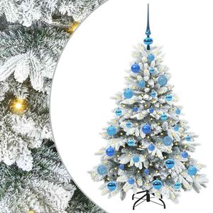 vidaXL Sztuczna choinka z 150 diodami LED Biały 120 cm PE i PVC