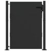 vidaXL Brama ogrodowa Czarny 110 x 155 cm Stal malowana proszkowo