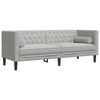 vidaXL Sofa do salonu 2 pcs Jasnoszary 194 x 74,5 x 70,5 cm Aksamit