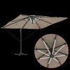 vidaXL Parasol plażowy Ciemnoszary 286 x 285 x 270 cm Aluminium