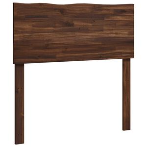 vidaXL Zagł&oacute;wek z naturalnym brzegiem ROSTOCK Ciemny brąz 90 cm