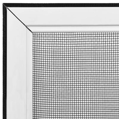 vidaXL Rozsuwana moskitiera okienna, biała, (100-193)x75 cm