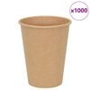 vidaXL Papierowe kubki, 1000 szt., 12oz, 300ml, brązowy