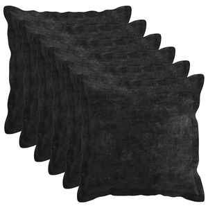 vidaXL Poszewka na poduszkę 6 szt. HOUTEN antracytowy 30 x 30 cm