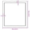 vidaXL Blat stołu, 60x60x(2-6)cm, surowy, lity dąb naturalną krawędzią