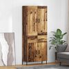 vidaXL Highboard 2 pcs Stare drewno Materiał drewnopochodny