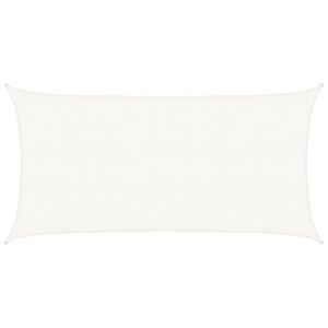 vidaXL Żagiel przeciwsłoneczny, 160 g/m&sup2;, biały, 3x6 m, HDPE