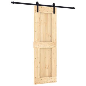vidaXL Drzwi przesuwne 70 x 210 cm Lite Drewno Sosnowe (Nieobrobione)